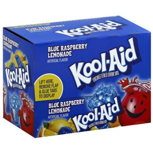 KoolAid Blue Raspberry Lemonade 48 Packets 6.2 g