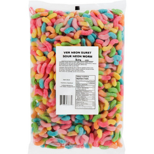 Mondoux Sour Gummy Worms Bulk Candy 2.5 kg