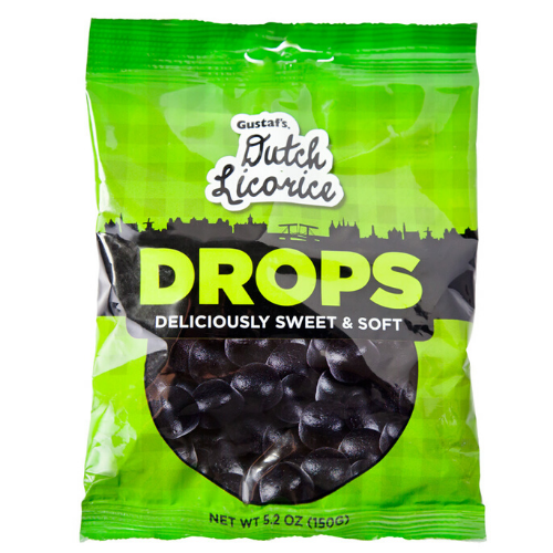 Gustaf's licorice drops 12/ 150 g bags candyonline.ca 