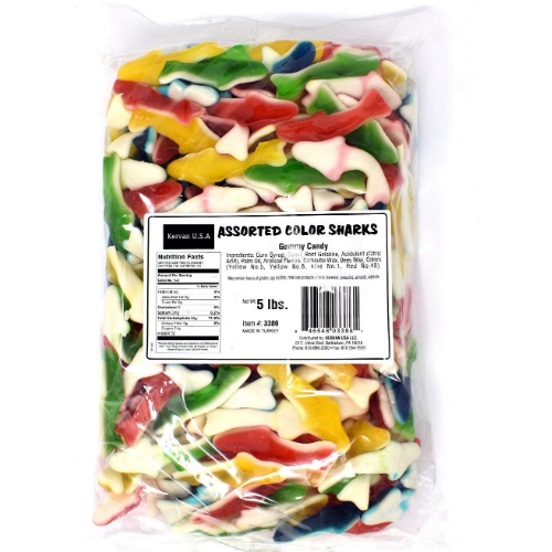 halal-assorted-color-sharks-gummy-bulk-candy-5-Lbs.