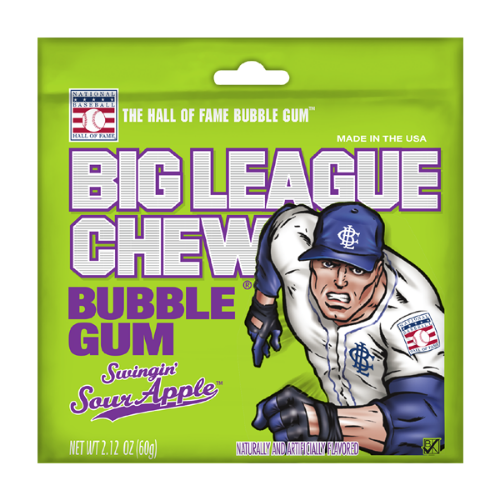 big-league-sour-apple-bubble-gum-12 count-canada