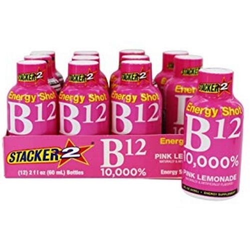 Stacker 2 Energy Shot B12 Pink Lemonade 12/2oz