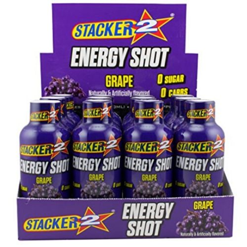 Stacker 2 Energy Shots Grape 12/2oz