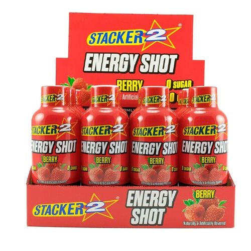 Stacker 2 Energy Shots Berry 12/2oz